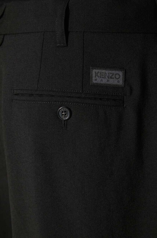 Kenzo wool trousers Pleated Tailored Pant FE65PA2149GE.99 black