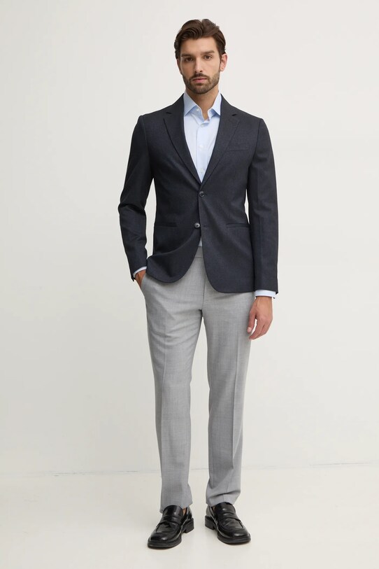 Joop! spodnie z domieszką wełny 30043726 szary AW24