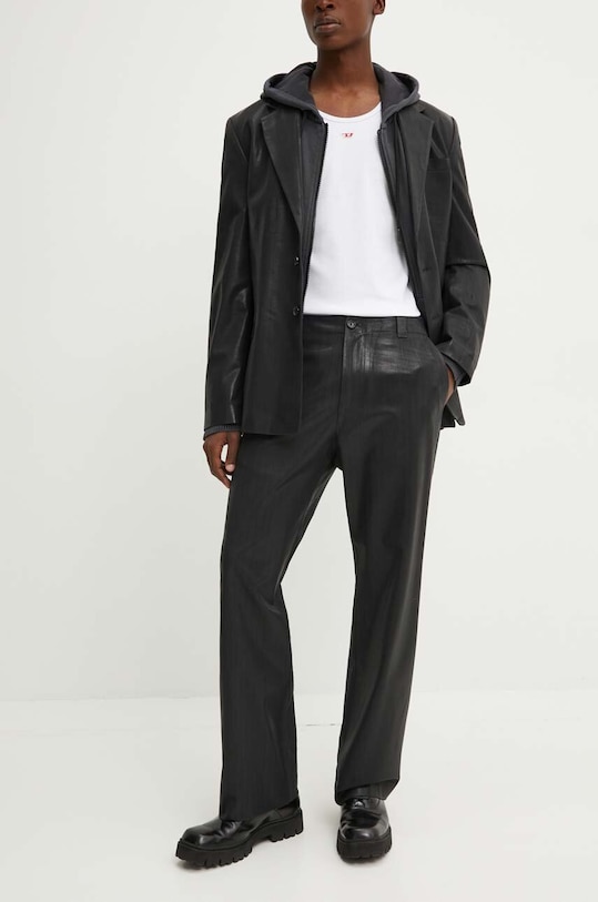 Diesel pantaloni din lana P-STANLEY negru A14146.0IPAA