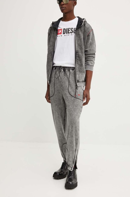 Diesel pantaloni de trening AMSB-QUENTIN-HT57 tricotaj gri A15415.0BNDC