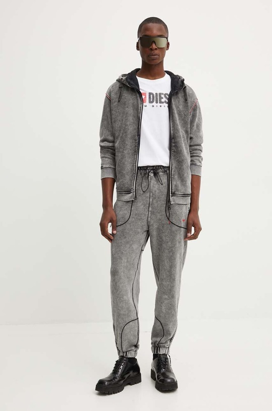 Diesel pantaloni de trening AMSB-QUENTIN-HT57 A15415.0BNDC gri AW24