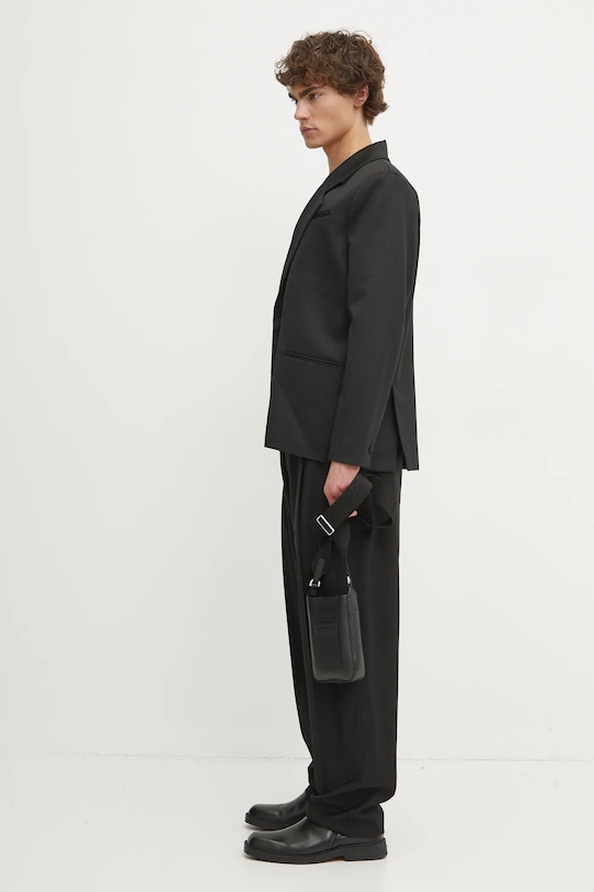 Vlněné kalhoty IRO MP23LOWAN černá AW24