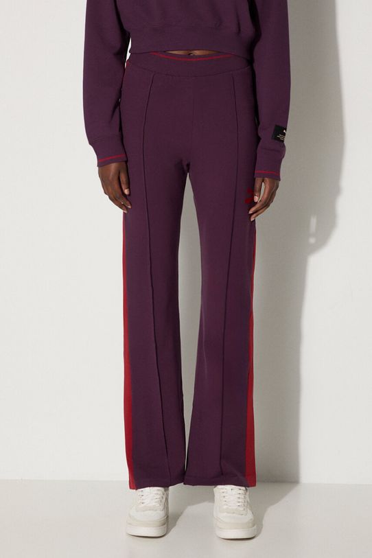 Παντελόνι φόρμας Puma T7 Classics Play Paris Flared λεπτό μοτίβο μωβ 626809