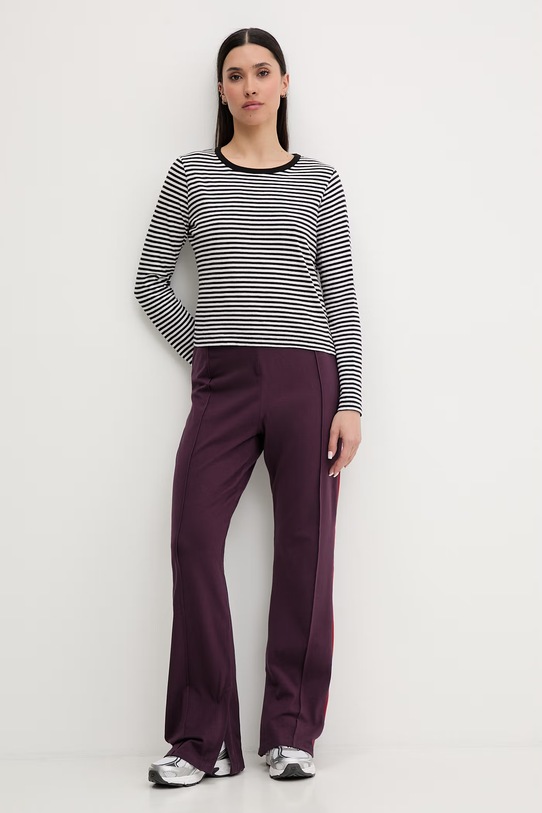 Puma T7 Classics Play Paris Flared sweatpants Women's cotton with elastane 626809 violet AW24