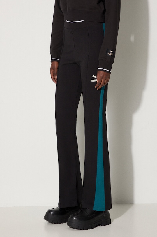 Puma spodnie dresowe T7 Classics Play Paris Flared czarny 626809