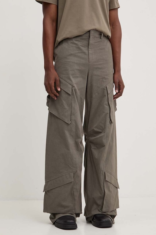 Heliot Emil pantaloni de bumbac verde HE.M.10.160.DG23