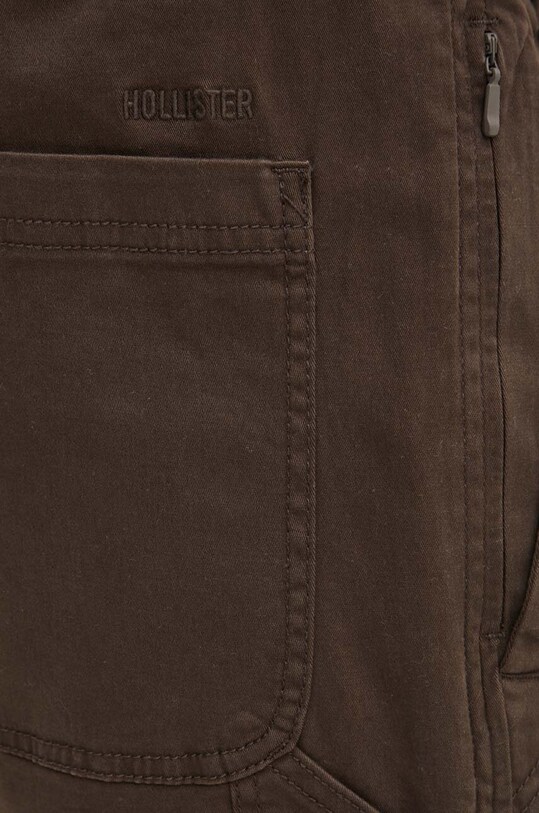 Kalhoty Hollister Co. hnědá KI330.4086.410