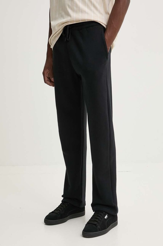 Παντελόνι φόρμας Hollister Co. πλεκτό ύφασμα μαύρο KI334.4080.900