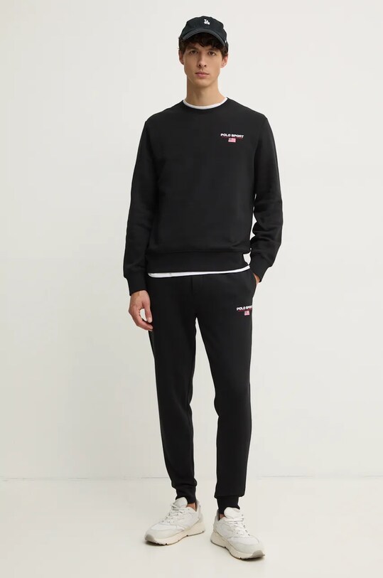 Polo Ralph Lauren pantaloni della tuta 710949930 nero AW24