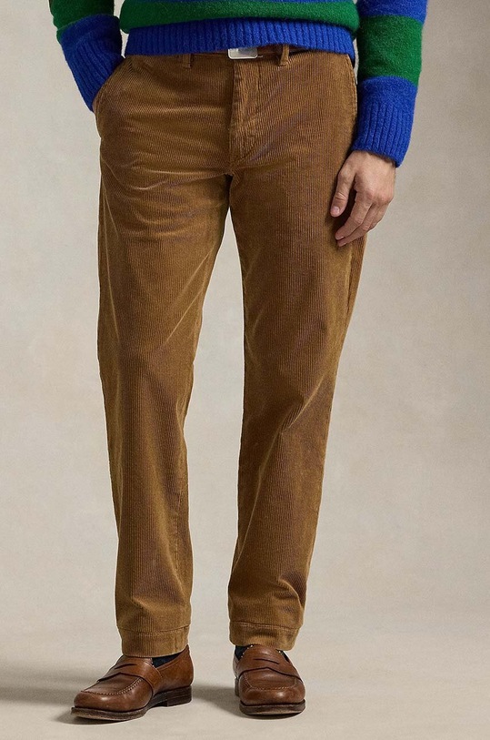 Polo Ralph Lauren pantaloni de catifea cord 710884820 maro AW24