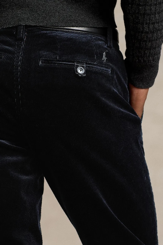 Κοτλέ παντελόνι Polo Ralph Lauren μαύρο 710884820