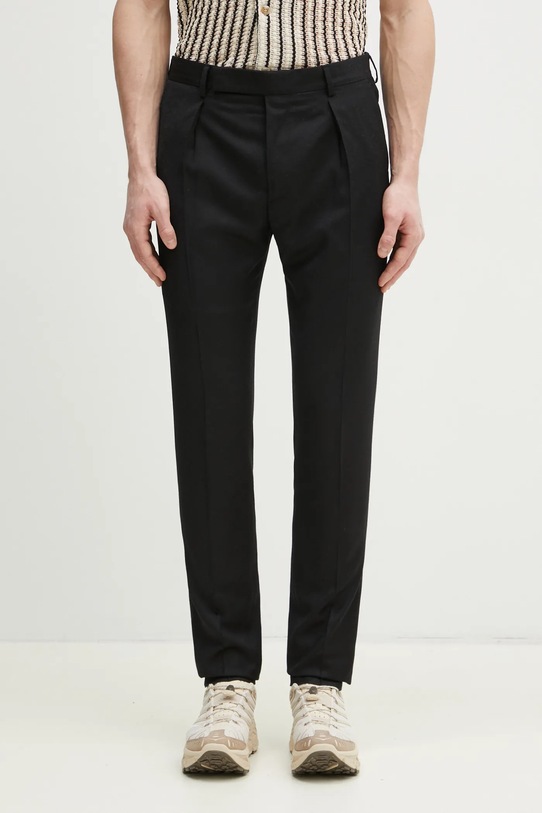 Μάλλινο παντελόνι Paul Smith μαλλί μαύρο M1R.719X.N00109