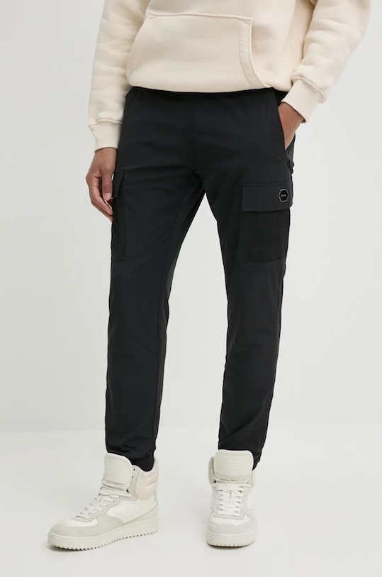 BALR. pantaloni de trening Hexline panza negru B1412.1030
