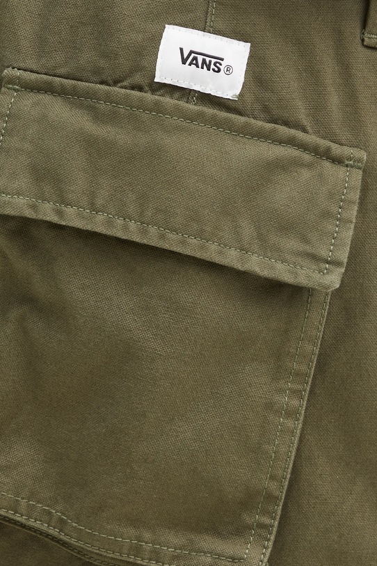 Βαμβακερό παντελόνι Vans Premium Classics LX Baggy Cargo Pant πράσινο VN000HMYKCZ1