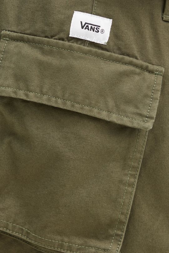 Vans cotton trousers Premium Classics LX Baggy Cargo Pant green VN000HMYKCZ1