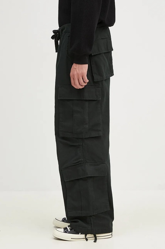 Vans spodnie bawełniane Premium Classics LX Baggy Cargo Pant VN000HMYD6P1 czarny AW24