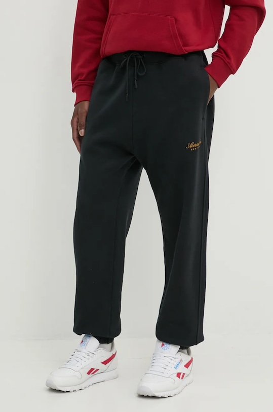 Abercrombie & Fitch spodnie dresowe dzianina czarny KI134.4049.900