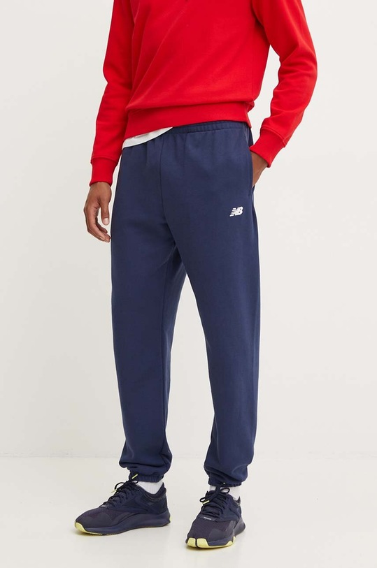 New Balance pantaloni de trening tricotaj bleumarin MP41519NNY