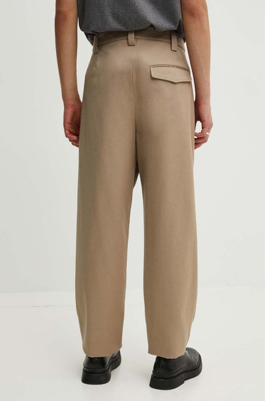 Îmbrăcăminte A.P.C. pantaloni de lana pantalon renato WVBBF.H08428 bej