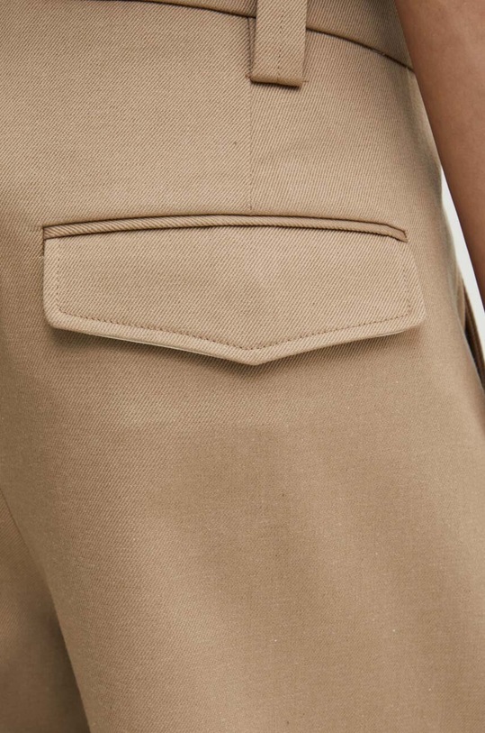 A.P.C. pantaloni de lana pantalon renato bej WVBBF.H08428