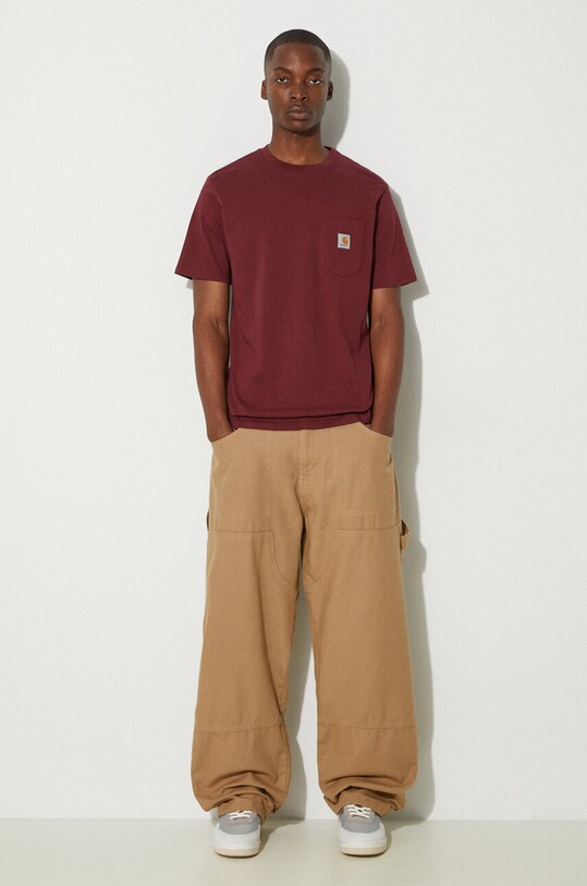 Βαμβακερό παντελόνι Alpha Industries Carpenter Pant 148202 μπεζ AW24