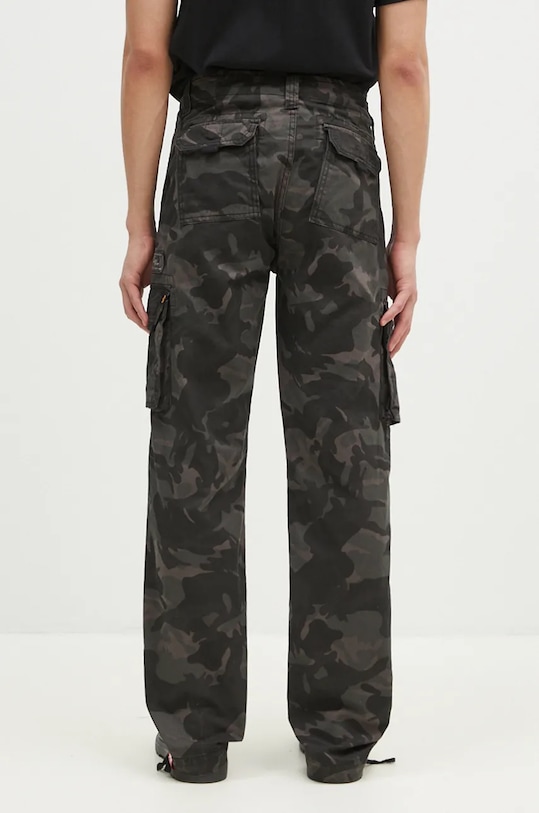 Odzież Alpha Industries spodnie bawełniane Jet Pant Camo 101212C czarny