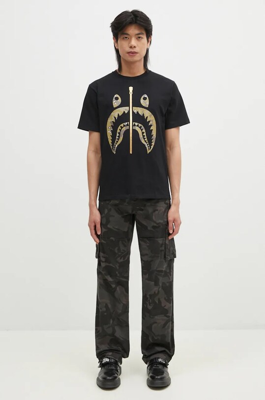 Хлопковые брюки Alpha Industries Jet Pant Camo 101212C чёрный