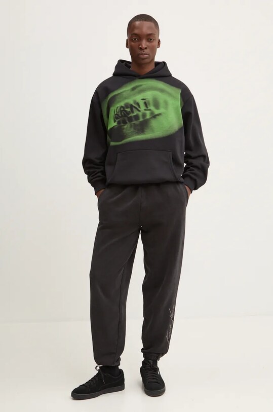 Хлопковые спортивные штаны Karl Kani 60030052 чёрный AW24
