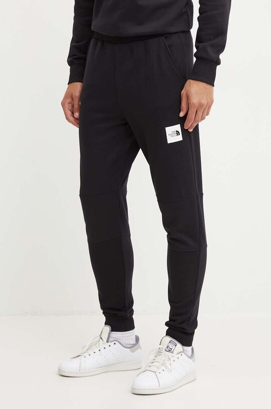 Bavlněné tepláky The North Face Fine Pant pletenina černá NF0A8A6NJK31