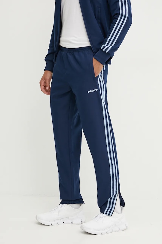 Tepláky adidas Originals látka tmavomodrá IX9625