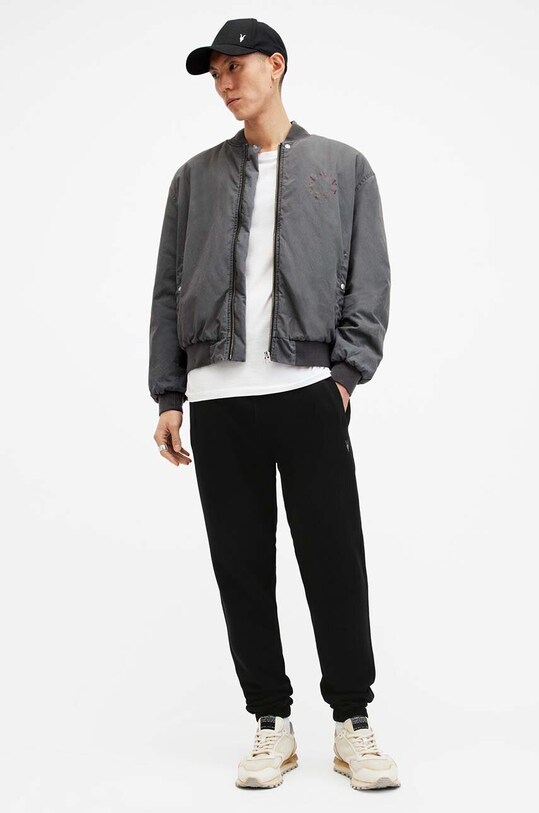 Βαμβακερό παντελόνι AllSaints RAVEN SWEATPANT βαμβάκι μαύρο M031TA