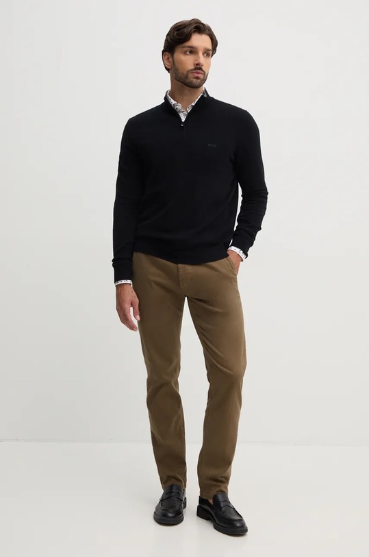 Hlače Boss Orange zelena 50528727