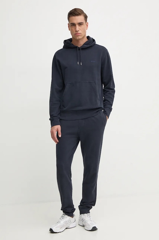 Бавовняні спортивні штани Boss Orange 50524459 темно-синій NC24