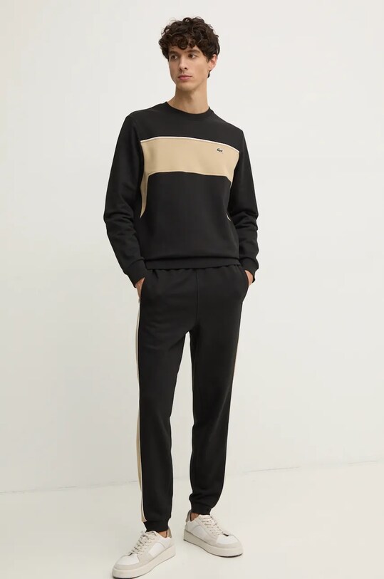 Хлопковые спортивные штаны Lacoste XH2846 чёрный AW24