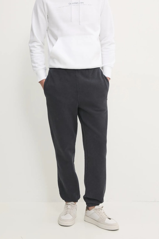Lacoste pantaloni de trening din bumbac bumbac negru XH2852