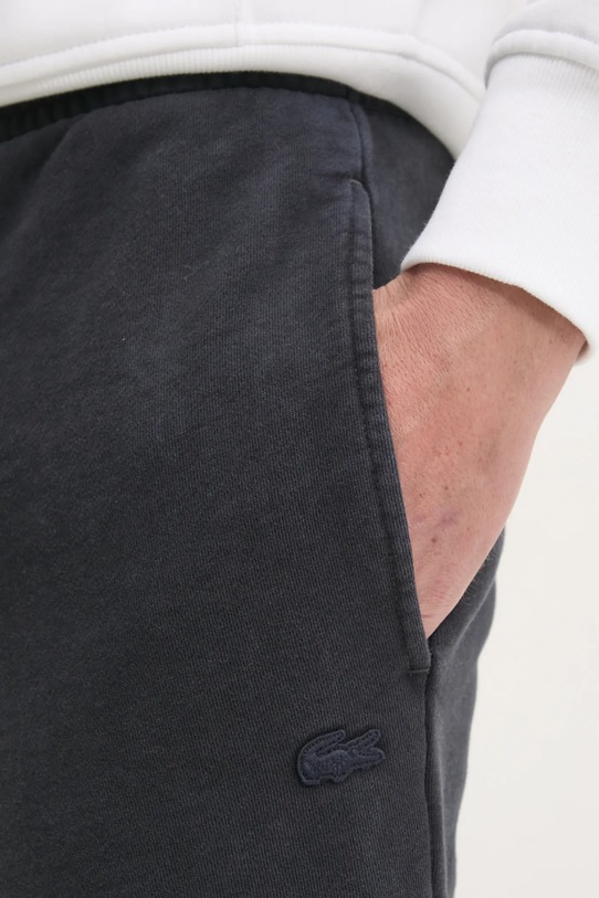 Lacoste pantaloni de trening din bumbac negru XH2852