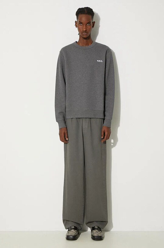 Хлопковые брюки A.P.C. Pantalon Duke COHEL.M08466.LAD серый