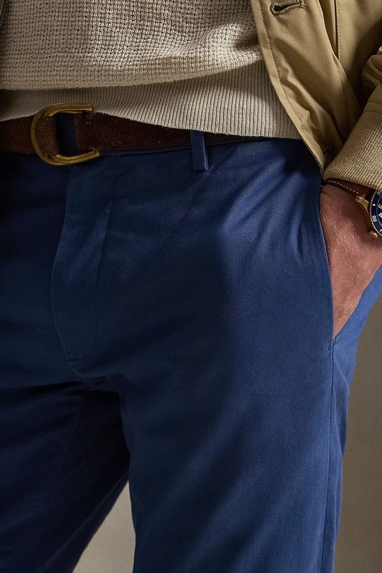 Polo Ralph Lauren штани slim fit чоловічі з бавовною Slim Fit HDN Pant блакитний 710856719