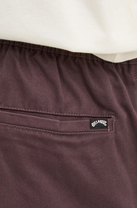 Бавовняні штани Billabong Larry Twill Pant фіолетовий ABYNP00186