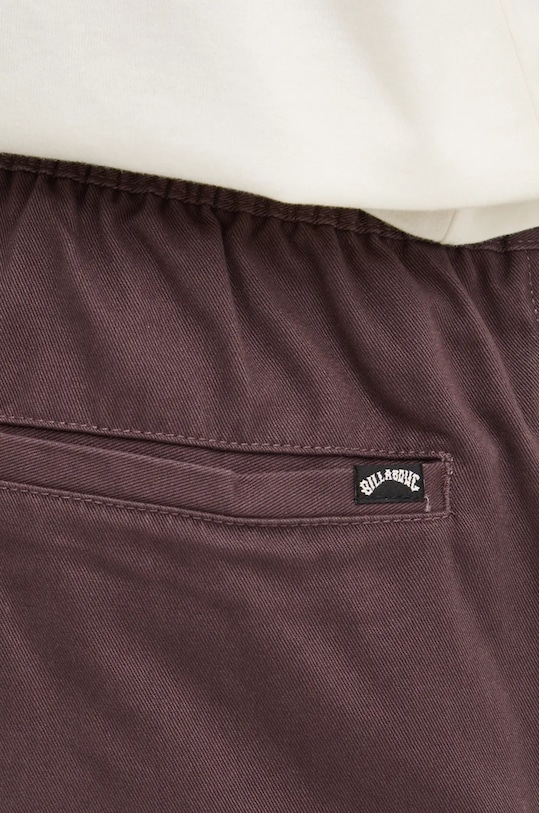 Bombažne hlače Billabong Larry Twill Pant vijolična ABYNP00186
