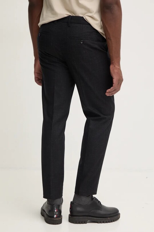 Одяг Вовняні штани BOSS 50527984 чорний