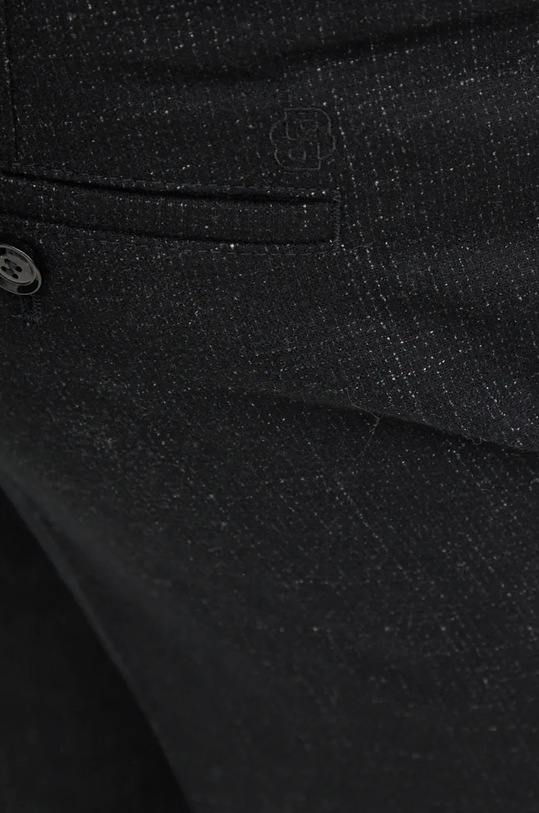 Вовняні штани BOSS чорний 50527984