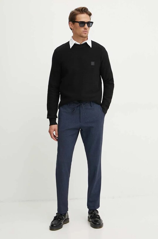 BOSS pantaloni 50530640 bleumarin AW24