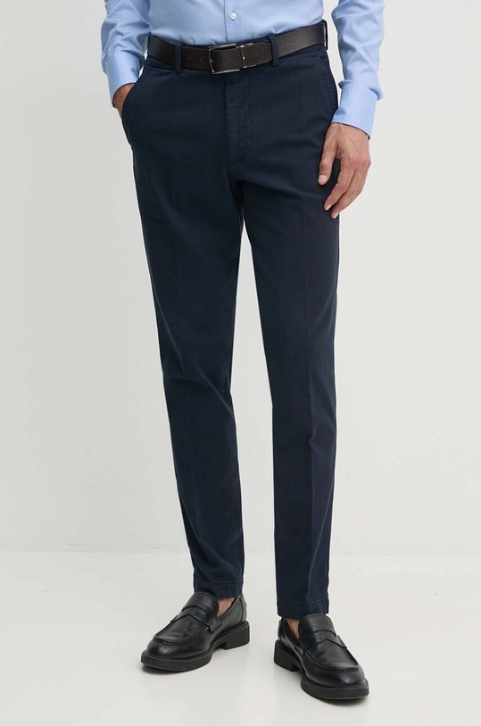 Kalhoty BOSS látka námořnická modř 50521257