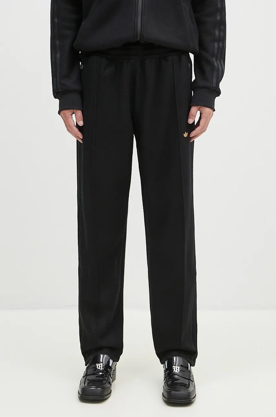 Tepláky s příměsí vlny adidas Originals Track Pant s příměsí vlny černá IY0426