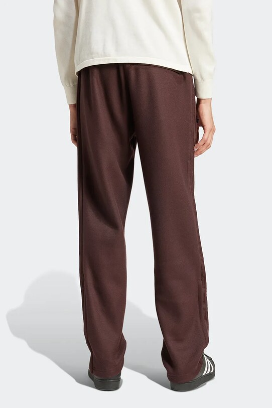 Hlače s primjesom vune adidas Originals Track Pant IZ3181 smeđa