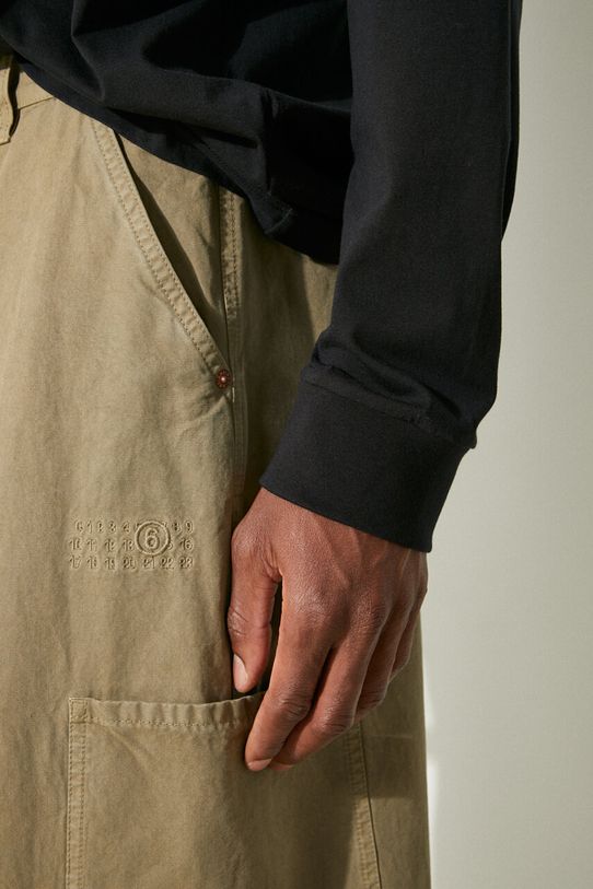 Pamučne hlače MM6 Maison Margiela SH0KA0029.S78548 zelena