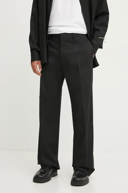 MM6 Maison Margiela trousers with elastane black SH2KA0013.M35227