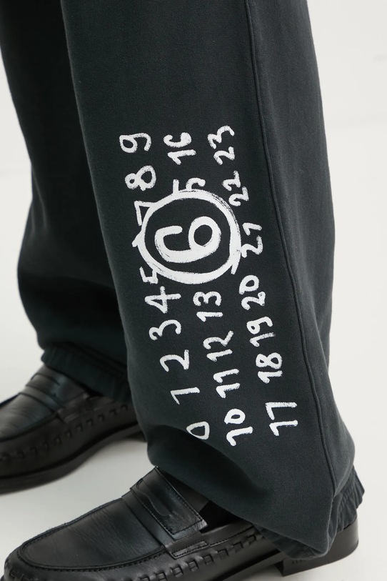 MM6 Maison Margiela spodnie dresowe bawełniane SH2KA0022.M25004 czarny
