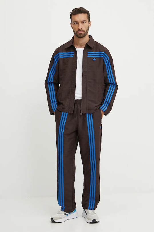 adidas Originals spodnie Club TrackPant JN5970 brązowy AW24
